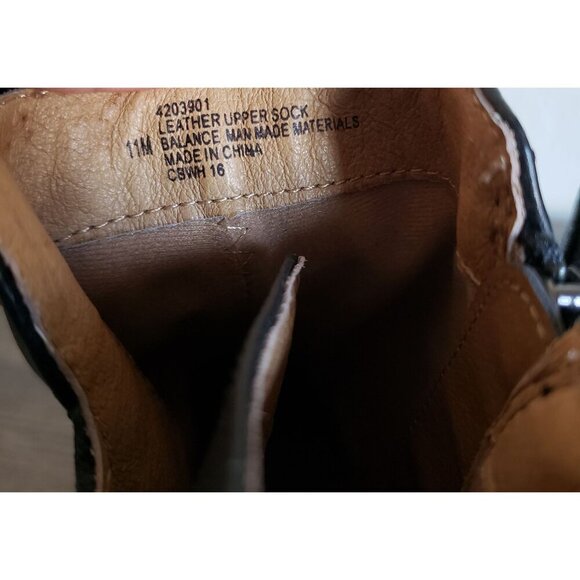 Montana Artisan Crafted Leather Ankle Boots Booties Black Size Women's 11 Buckle - Picture 11 of 12